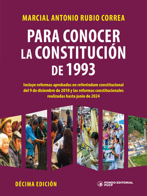 cover image of Para conocer la Constitución de 1993